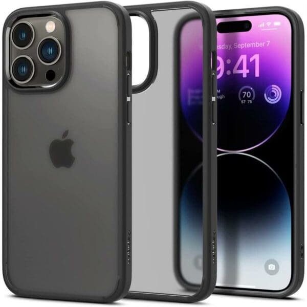 Spigen Ultra Hybrid Frost Black Kryt iPhone 14 Pro