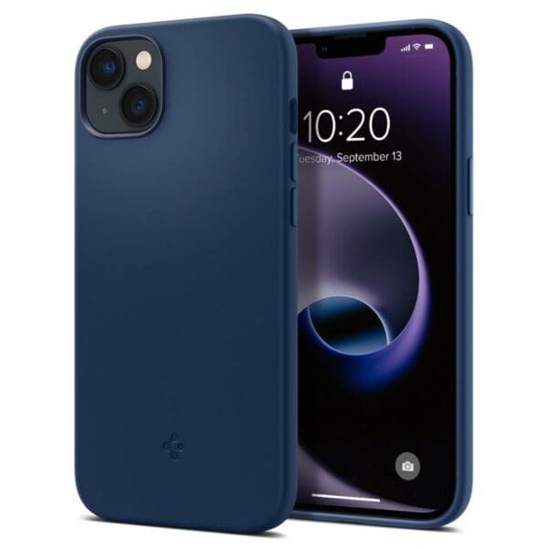 Spigen SilIcone Fit MagSafe Navy Blue Kryt iPhone 14 Plus