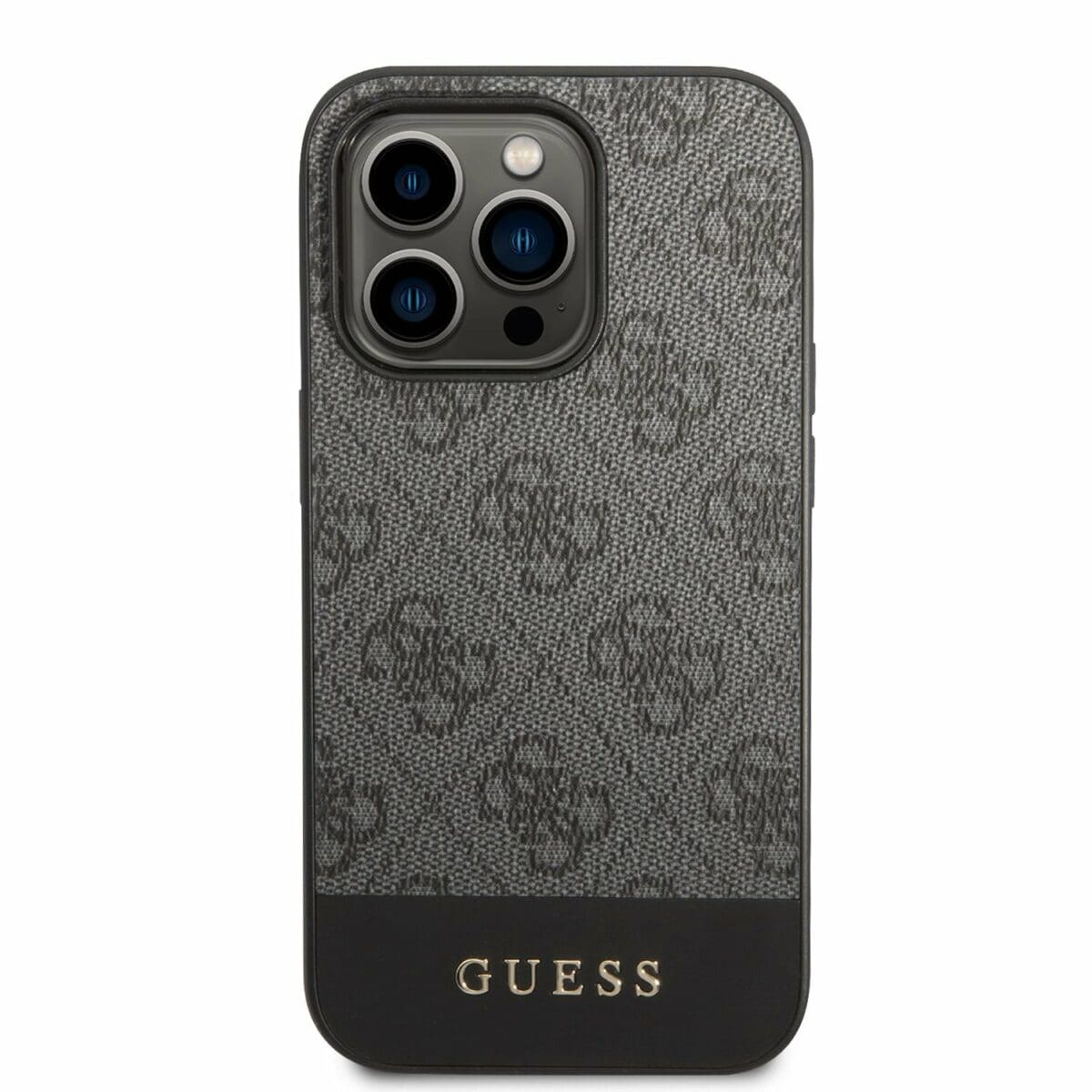 Guess 4G Stripe Grey Kryt iPhone 14 Pro