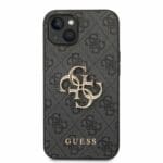 Guess PU 4G Metal Logo Grey Kryt iPhone 14