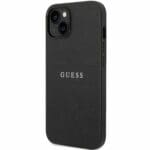 Guess PU Leather Saffiano Black Kryt iPhone 14