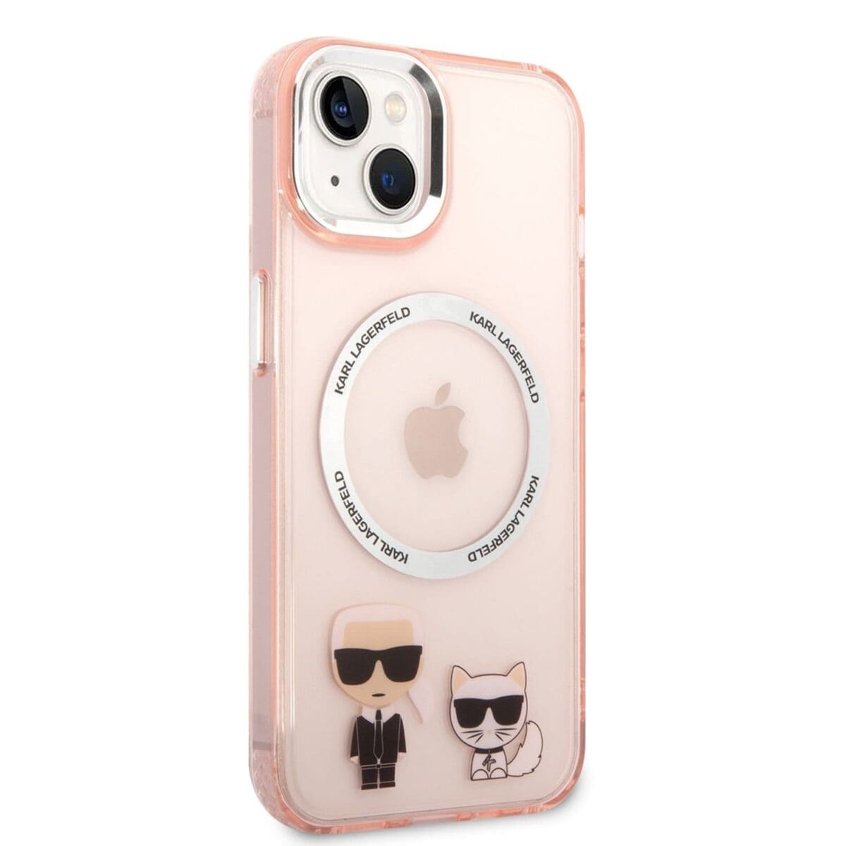 Karl Lagerfeld MagSafe Karl and Choupette Pink Kryt iPhone 14 Plus