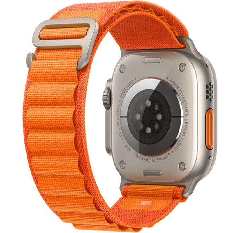 Alpina Náramok Apple Watch 45/44/42/Ultra Orange