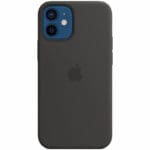 Apple Black Silicone MagSafe Kryt iPhone 12 Mini