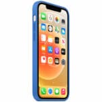 Apple Capri Blue Silicone MagSafe Kryt iPhone 12/12 Pro