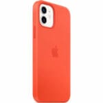 Apple Electric Orange Silicone MagSafe Kryt iPhone 12 Mini