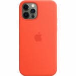 Apple Electric Orange Silicone MagSafe Kryt iPhone 12/12 Pro