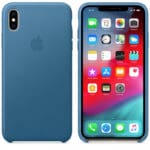 Apple Leather Cape Cod Blue Kryt iPhone XS Max