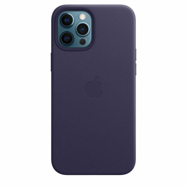 Apple Leather MagSafe Deep Violet Kryt iPhone 12 Pro Max
