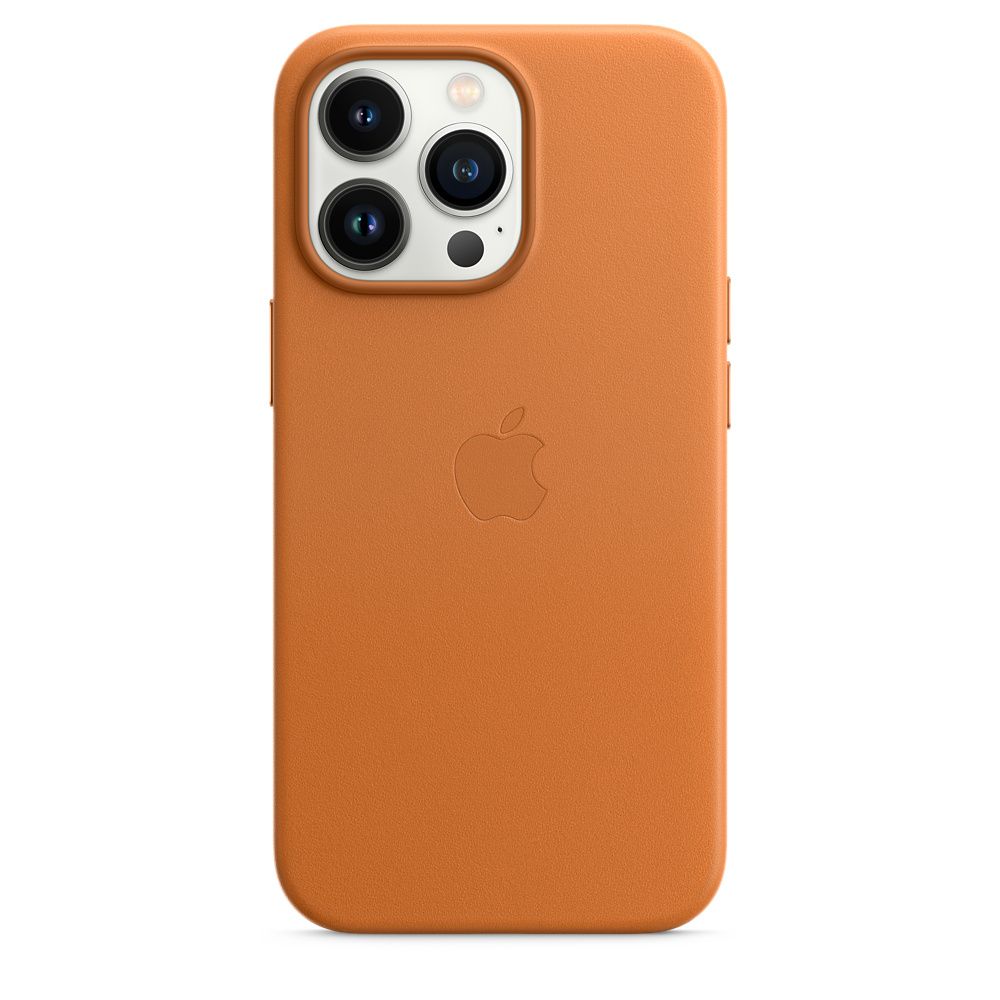 Apple Leather MagSafe Golden Brown Kryt iPhone 13 Pro
