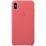 Apple Leather Peony Pink Kryt iPhone XS Max