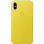 Apple Leather Spring Yellow Kryt iPhone X