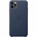 Apple Midnight Blue Leather Kryt iPhone 11 Pro Max