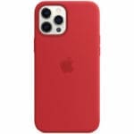 Apple Red Silicone MagSafe Kryt iPhone 12 Pro Max