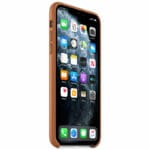 Apple Saddle Brown Leather Kryt iPhone 11 Pro