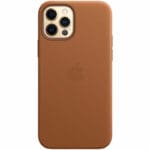 Apple Saddle Brown Leather MagSafe Kryt iPhone 12/12 Pro