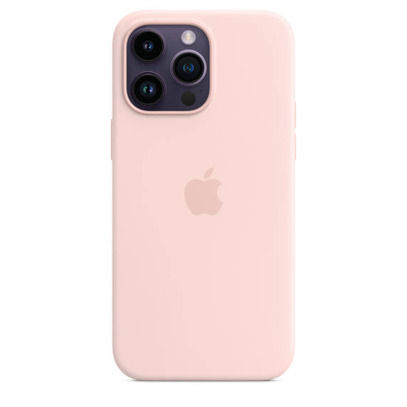 Apple Silicone MPTT3ZM/A Chalk Pink Kryt iPhone 14 Pro Max
