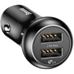 Baseus Car Charger Gentry Series Dual USB Quick Charger Black