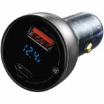 Baseus Car Charger Particular Digital Display QC+PPS Dual 65W Silver