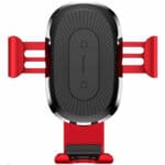 Baseus Car Mount Wireless Charger Gravity Red