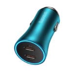 Baseus Golden Contacr Pro Nabíjačka Do Auta, 2x USB-C, 40W (Blue)