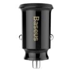 Baseus Grain Nabíjačka Do Auta Mini Nabíjačka Do Auta 2x USB 3.1A Black (CCALL-ML01)