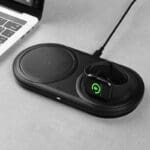 Baseus Planet 2in1 Cable Winder + Wireless Charger Black