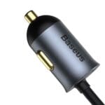 Baseus Share Gether 3x USB USB Type C Nabíjačka Do Auta 120W PPS Quick Charge Power Delivery Gray (CCBT-B0G)