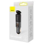 Baseus Share Gether USBUSB Type Cigarette Lighter Socket Nabíjačka Do Auta 120W Quick Charge Power Delivery Gray (CCBT-C0G)