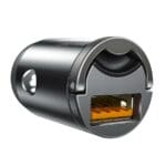 Baseus Tiny Star Mini Quick Charge Nabíjačka Do Auta USB Port 30W Gray (VCHX-A0G)