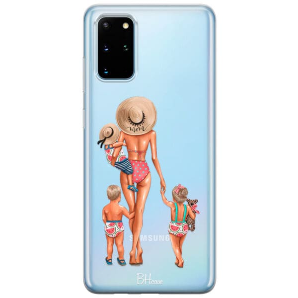Beach Day Family Blonde Kryt Samsung S20 Plus