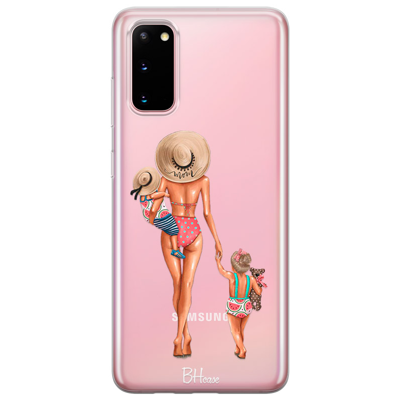 Beach Day Girl Blonde Kryt Samsung S20