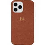 BHcase Leather Monogram Brown Kryt iPhone 14 Pro