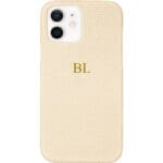 BHcase Leather Monogram Nude Kryt iPhone 12/12 Pro