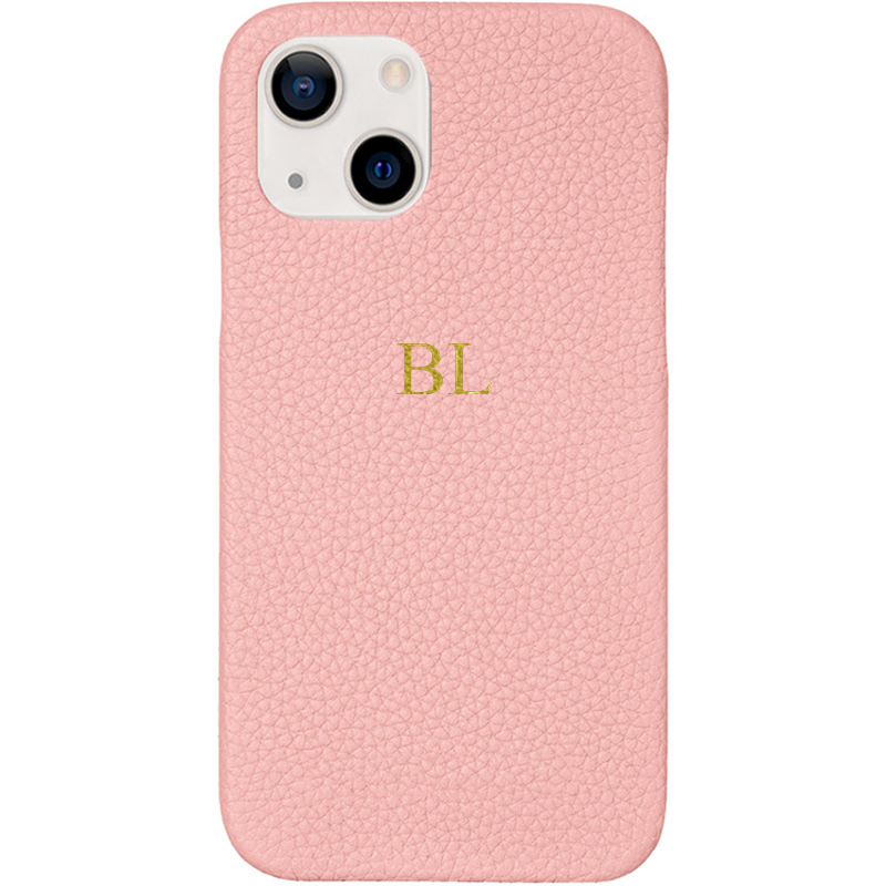 BHcase Leather Monogram Pink Kryt iPhone 14