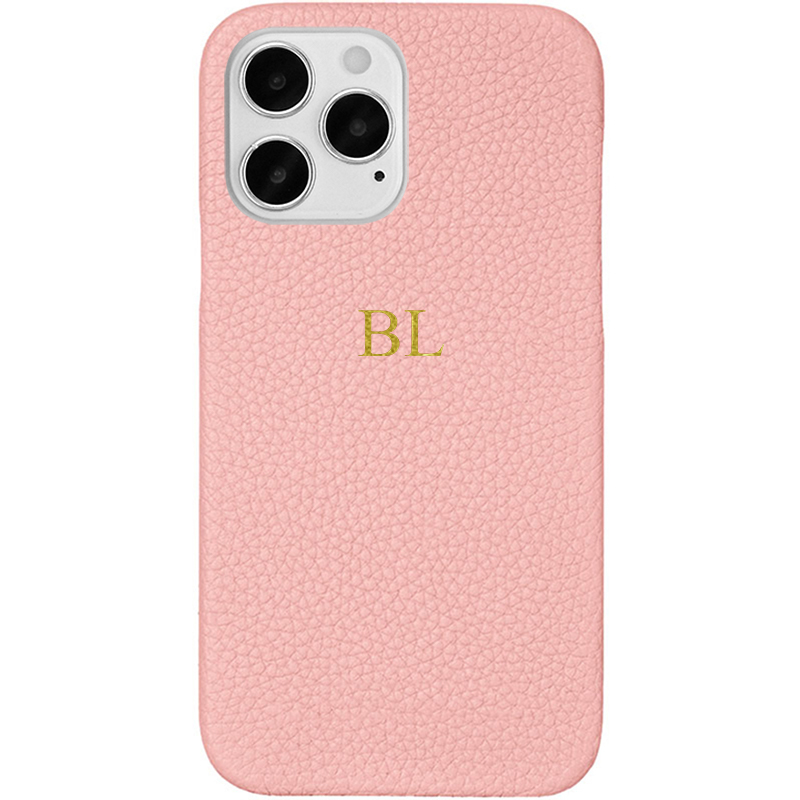 BHcase Leather Monogram Pink Kryt iPhone 14 Pro
