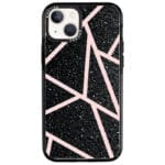 Black Glitter Pink Kryt iPhone 13 Mini