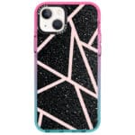 Black Glitter Pink Kryt iPhone 14 Plus