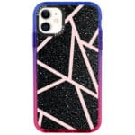 Black Glitter Pink Kryt iPhone 11