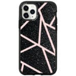 Black Glitter Pink Kryt iPhone 11 Pro Max