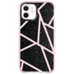 Black Glitter Pink Kryt iPhone 12 Mini
