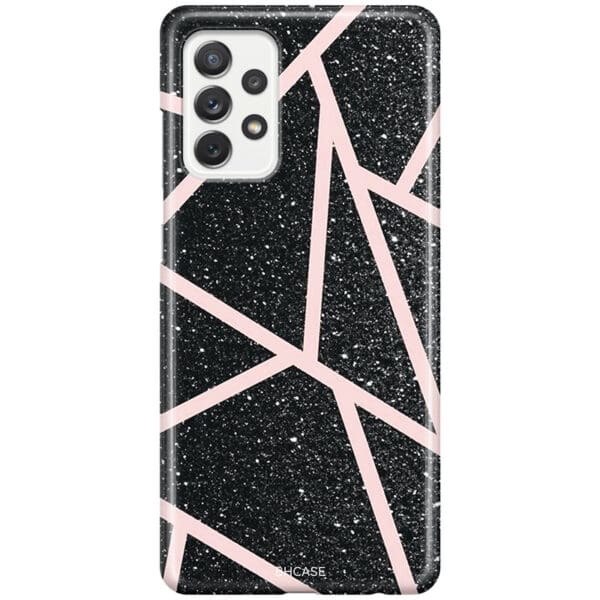 Black Glitter Pink Kryt Samsung A52