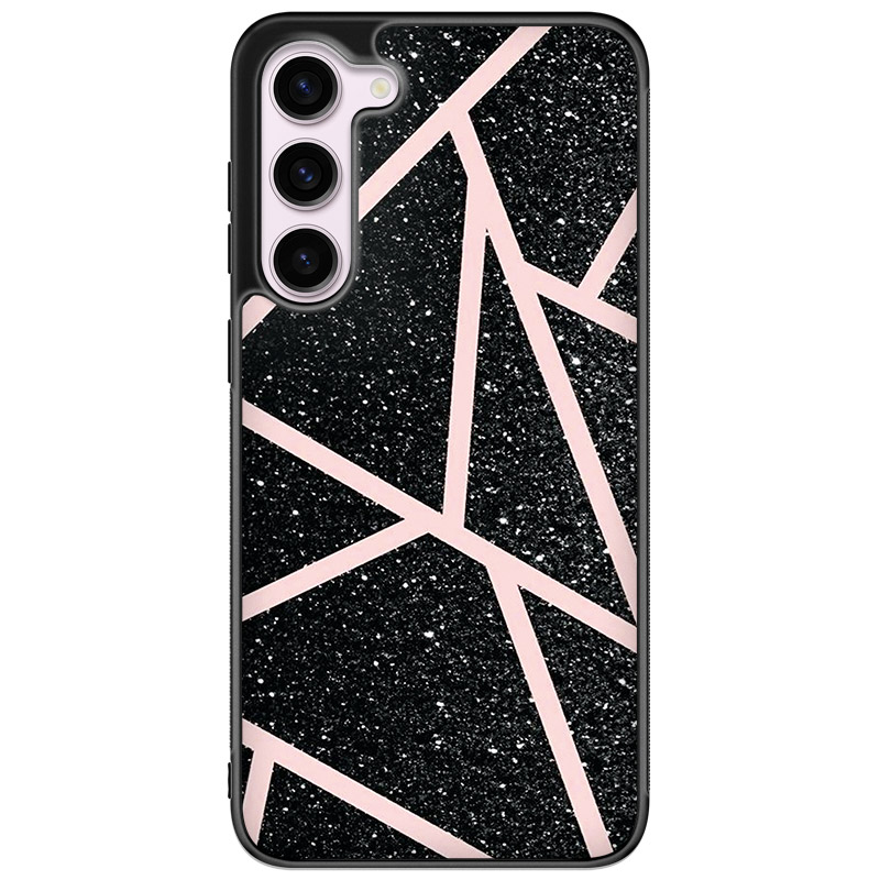 Black Glitter Pink Kryt Samsung Galaxy S23
