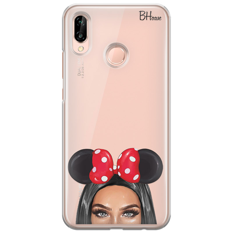 Black Haired Girl With Ribbon Kryt Huawei P20 Lite