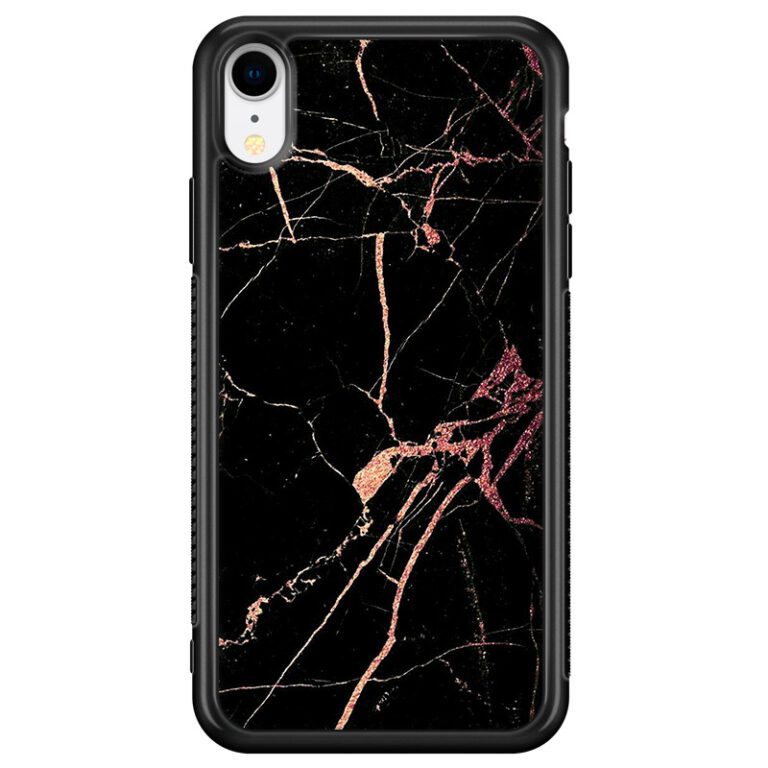 Black Rose Marble Kryt iPhone XR