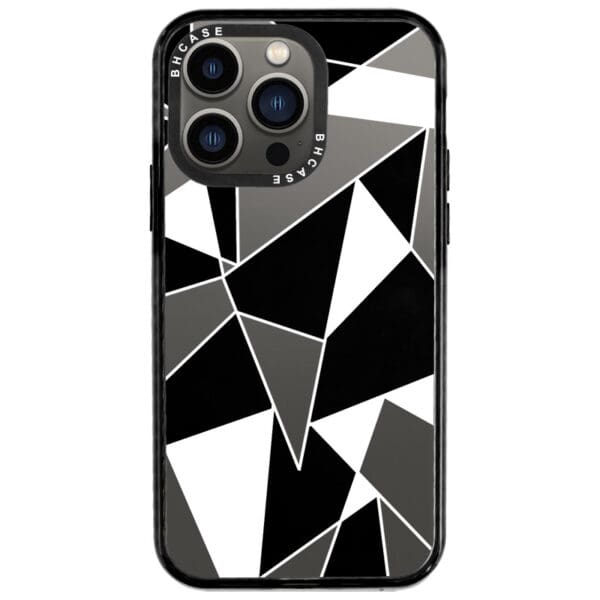 Black White Geometric Kryt iPhone 13 Pro