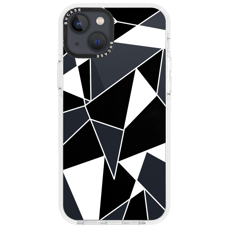Black White Geometric Kryt iPhone 13