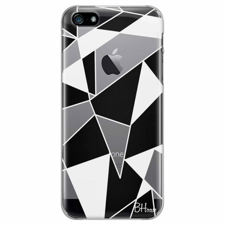 Black White Geometric Kryt iPhone SE/5S