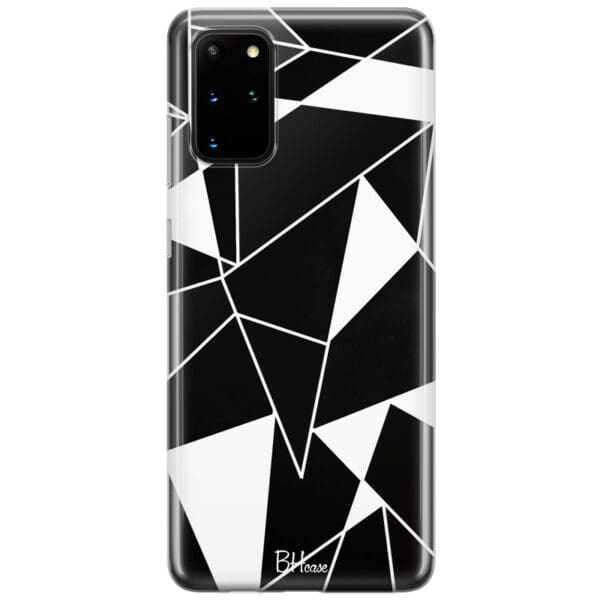 Black White Geometric Kryt Samsung S20 Plus