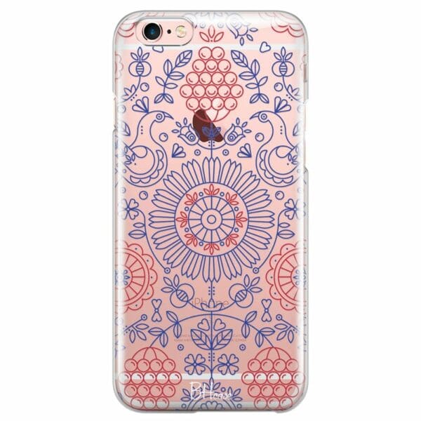Blue Red Ornaments Kryt iPhone 6/6S